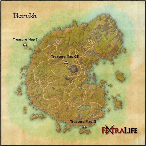 Vvardenfell Treasure Maps for Elder Scrolls Online (ESO) are special consumables that lead the player to treasure chests. . Betnikh treasure map 2